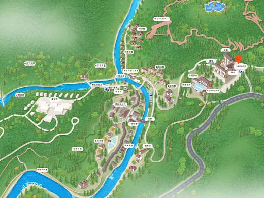 奎屯结合景区手绘地图智慧导览和720全景技术，可以让景区更加“动”起来，为游客提供更加身临其境的导览体验。